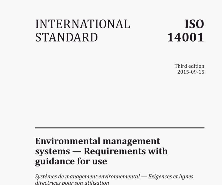 What is iso 14001 manual, What is ISO 14001:2015?