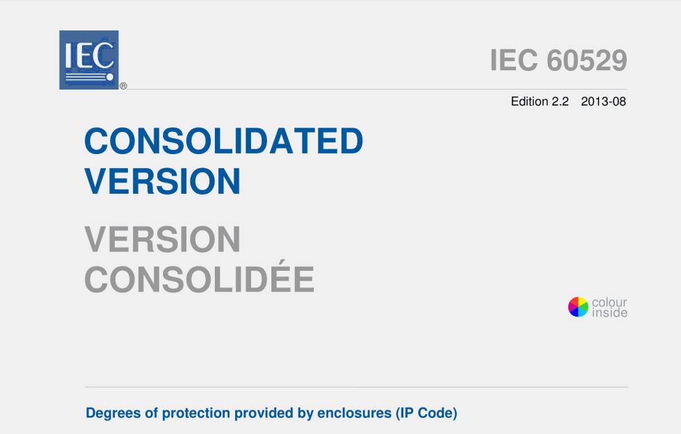 IEC 60529:2013 pdf download