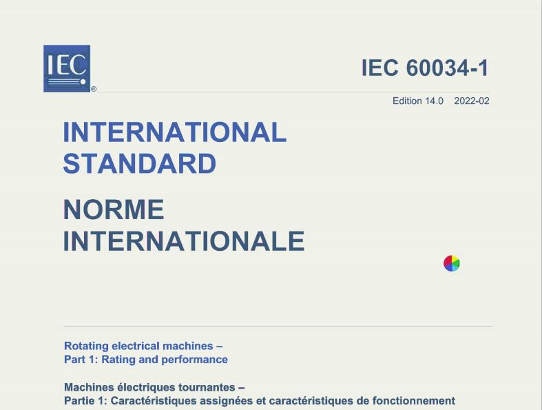 IEC 60034-1:2022 pdf download