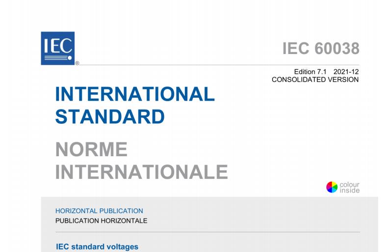 IEC 60038:2021 pdf download